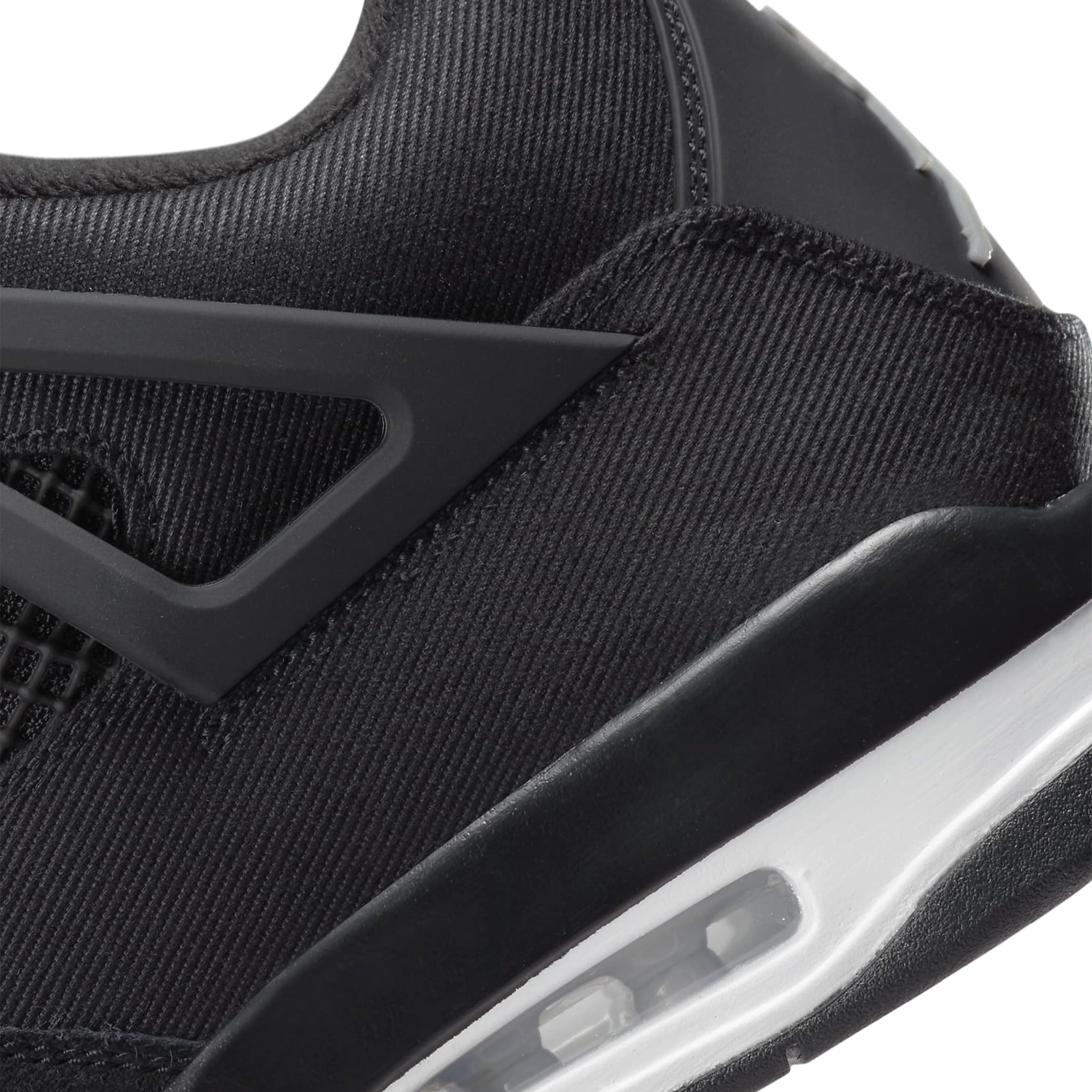 Logo view of Air Jordan 4 Retro SE Black Canvas DH7138-006